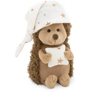 Orange Toys knuffel egel met slaapmuts - multicolor pluche speelgoed.