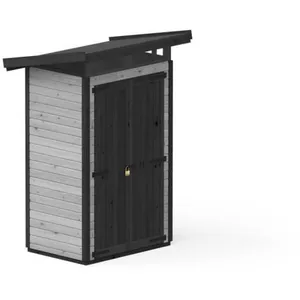 Upyard Abri de Jardin S - Cabane à Outils en Bois avec Fondation WPC R... pas cher