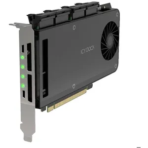 Adaptateur M.2 NVMe - Icy Dock - 4 x SSD - PCIe 4.0 x16 - 64 Gbps - In... pas cher