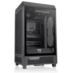 Boîtier Mini Tower - THERMALTAKE - The Tower 200 - Noir - 300 mm - 280 mm - 537 mm pas cher
