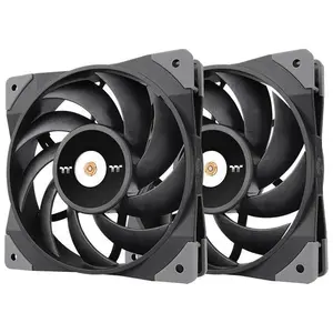 Thermaltake TOUGHFAN 12 Boitier PC Ventilateur 12 cm Noir 2 pièce(s) pas cher