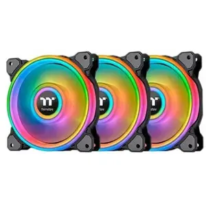 Thermaltake Riing Quad 12 RGB Boitier PC Ventilateur 12 cm Noir pas cher