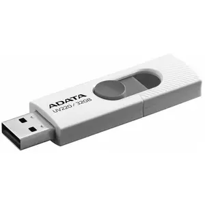 ADATA UV220 Lecteur USB Flash 32 Go USB Type-A 2.0 Gris, Blanc - Lecteurs USB Flash (32 Go, USB Type-A, 2.0, Slide, 7,5 g, Gris, Blanc) pas cher