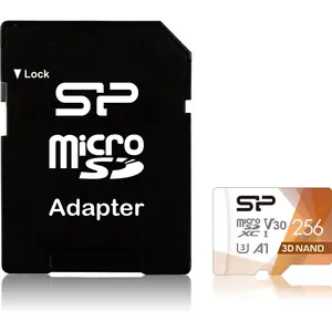 Carte mémoire flash Silicon Power Superior Pro - 256 Go - Micro SDXC pas cher