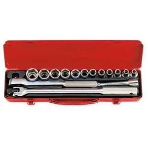 KING TONY 4501MR Jeu de 15 douilles 1/2" 6 pans pas cher