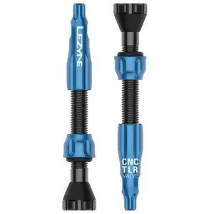 Lezyne CNC TLR Tubeless Valve Lichtgewicht Gemaakt van sterk aluminium 44mm Zilver pas cher