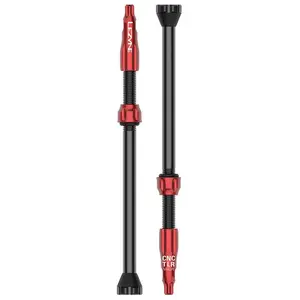 Lezyne CNC TLR Tubeless Valve   Lichtgewicht   Gemaakt van sterk aluminium   80mm   Red pas cher