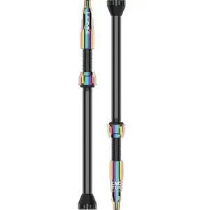 Lezyne CNC TLR Tubeless Valve   Lichtgewicht   Gemaakt van sterk aluminium   80mm   Neo Metalic pas cher