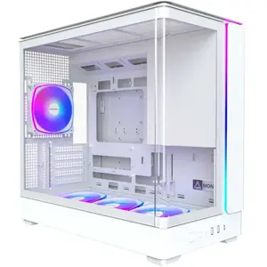 Montech KING 15 PRO White (mATX, Mini-ITX), Boîtier PC, Blanc pas cher