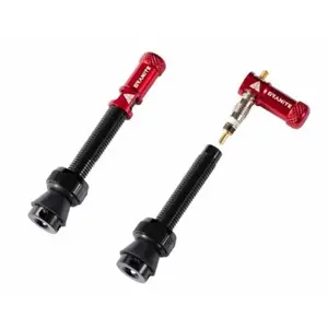 Valve et bouchons de valve Granite Design CNC Juicy Nipples - rouge/noir - 44 mm pas cher
