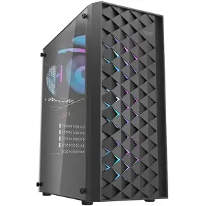 darkFlash DK351 Computer Case + 4 Fans (Black) pas cher