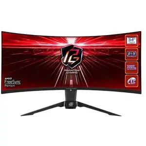 Asrock Écran Incurvé Gaming Pg34wq15r3a 34´´ Wqhd Ips Led 165hz pas cher