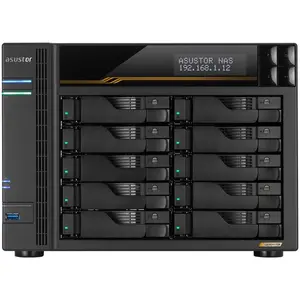 Asustor AS6810T Gen3 Lockerstor 10 Système NAS 10 baies, NAS, Noir