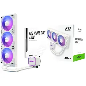 AsRock CPC Pro 360 ARGB White, Refroidissement liquide CPU, Blanc pas cher