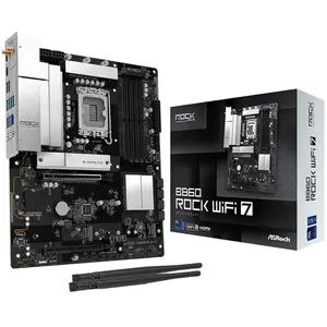 AsRock MB Intel 1851 B860 Rock WiFi 7 (LGA 1851, ATX), Carte mère pas cher