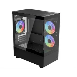 AeroCool Viewport Mini-G-BK-v4 ARGB (schwarz, Tempered Glass x 2) (Mic... pas cher