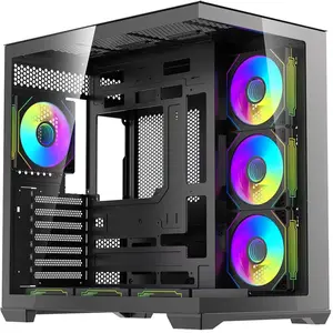 Darkflash Tech DarkFlash C280 computer case (black) + 7 fans, Boîtier ... pas cher