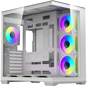 Darkflash Tech DarkFlash C280 computer case (white) + 7 fans, Boîtier ... pas cher