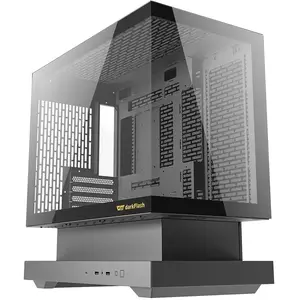 Darkflash Tech Darkflash F1 (ITX, Mini-ATX), Boîtier PC, Noir pas cher
