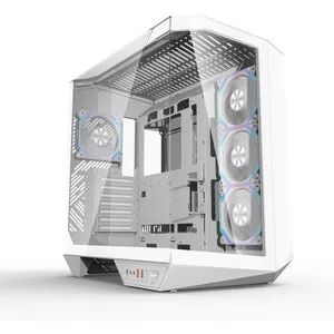 Boitier sans alimentation - Cube - Format ATX - DARKFLASH DY470 - Blan... pas cher