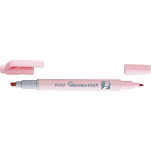 Surligneur bi-pointe Pentel Rose Pastel pas cher