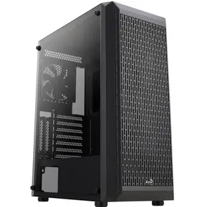 Boîtier PC Moyen Tour ATX avec panneaux vitrés Aerocool Beam v1 RGB - noir - TU pas cher