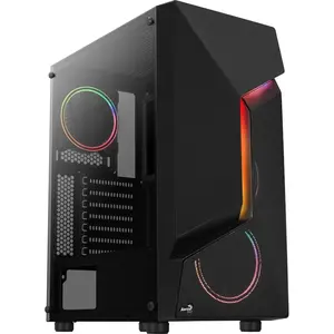 AeroCool Boitier PC Moyen Tour ATX AeroCool Scape V3 RGB avec panneau vitré - Noir pas cher