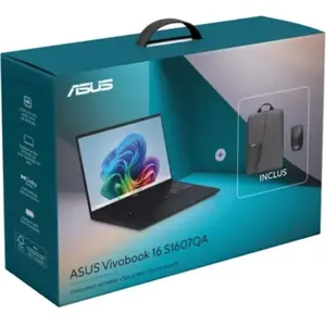 Asus - Ordinateur Portable  S1607qa Bleu 16 Pouces Snapdragon X 8 Go R...