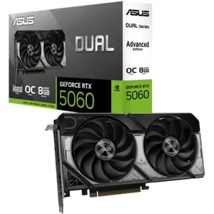 ASUS DUAL-RTX5060-O8G-A (8 Go, GDDR7), Carte graphique, Blanc, Noir pas cher