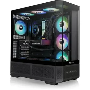 Thermaltake View 370 TG ARGB/Black (ATX), Boîtier PC, Noir pas cher