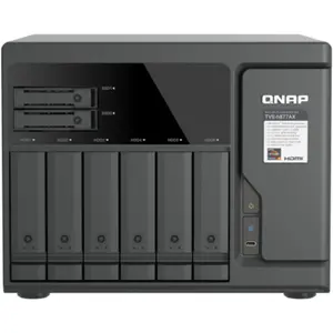 QNAP TVS-H877AX-R5-16G Ryzen 5 Pro 7645 8-Bay NAS 16GB UDIMM DDR5 non-... pas cher