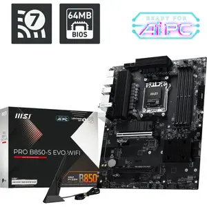 MSI MB AMD AM5 PRO B850-S EVO WIFI (AM5, AMD B850, ATX), Carte mère pas cher