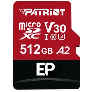 Patriot Carte Mémoire Microsdxc V30 U3 Class 10 512gb pas cher