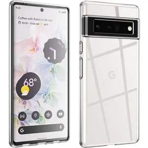 Housse Google Pixel 6 Pro Coque 6,7'' - CHICHENG - Transparente - Ultra Mince - HD Clair - Protection antichute pas cher