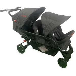 FAMILIDOO Poussette 3 places Lidoo H3E + Ergondrive Full BlackVendu parcdiscount