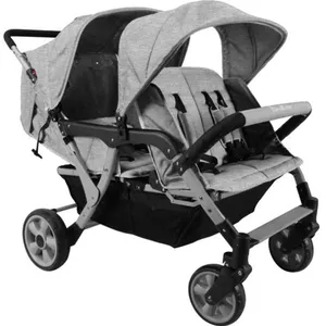 FAMILIDOO Poussette 4 places Lidoo City H4E Full Grey