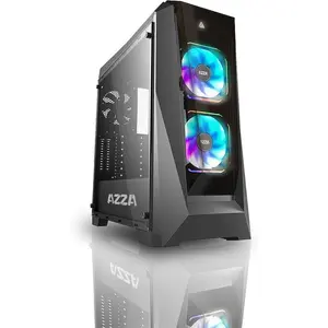 Boitier Moyen Tour ATX Azza Chroma B RGB avec panneau vitré (Noir) pas cher