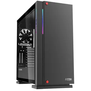 Boitier Moyen Tour ATX Azza Zircon RGB avec panneau vitré (Noir) pas cher