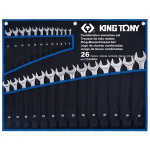 KING TONY Trousse de 26 clés mixtes légères 6 à 32mm pas cher