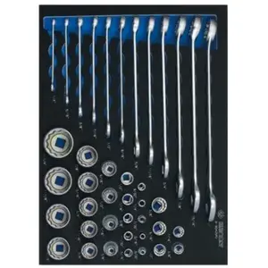 King Tony 40-delige "inch" dop- en ringsleutelset met EVA inleg pas cher