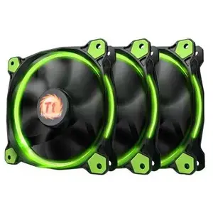 Thermaltake Riing 12 LED Radiator Fan Green 3 Pack Green pas cher
