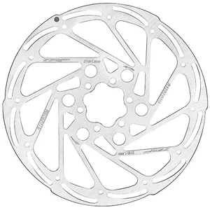 Winora TRP Disque de frein gris Ø 180 mm pas cher