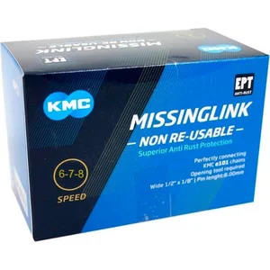 Maillon de liaison KMC X8/Z8/Z6/Shimano UG/HG - argenté - 7,3 mm pas cher