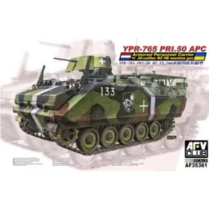 AFV Club Modelbouwpakket Militaire voertuigen - 35361 YPR-765 PRI.50 APC - .50-caliber M2 HB Machinegeweer - Gepantserd Rupsvoertuig Plastic - 1:35 - Modelbouw