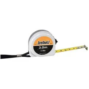 Icetoolz Rolmaat 3 Meter Staal Grijs/geel pas cher