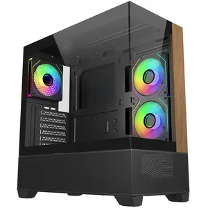 Cooler Master CoolerMaster Geh Elite 690 Wood Black, Boîtier PC, Noir pas cher