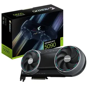 Gigabyte AORUS GeForce RTX 5090 INFINITY 32G Carte Graphique? 32GB GDDR7- 512-bit- PCI-E 5.0- fréqu (32 Go, GDDR7), Carte graphique, Gris, Noir pas cher