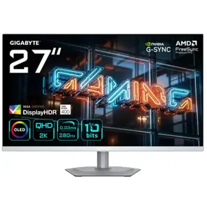 GIGABYTE MO27Q2A ICE - 2K QHD QD-OLED Gaming Monitor - 280Hz - 27 Inch pas cher