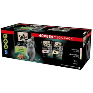 Karma dla kota SHEBA Junior Wybór Smaków (40 x 85 g) pas cher