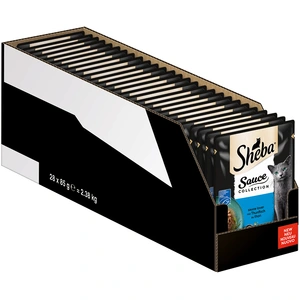 Mégapack Sheba 28 x 85 g pour chat - Sauce Lover au thon pas cher